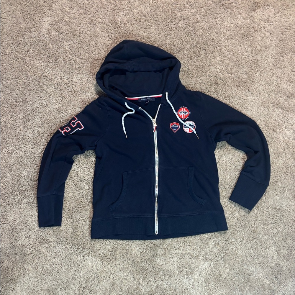 Tommy Hilfiger Dark Blue Zip-Up Jacket
